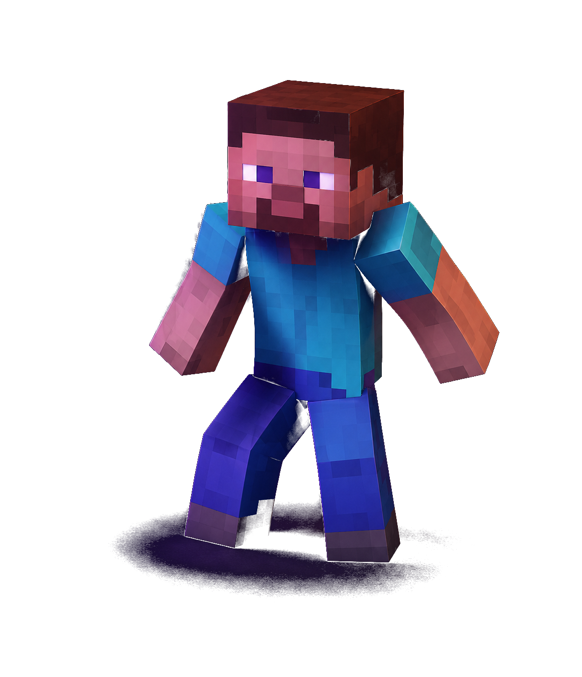 Minecraft character holding tools beside the free server features